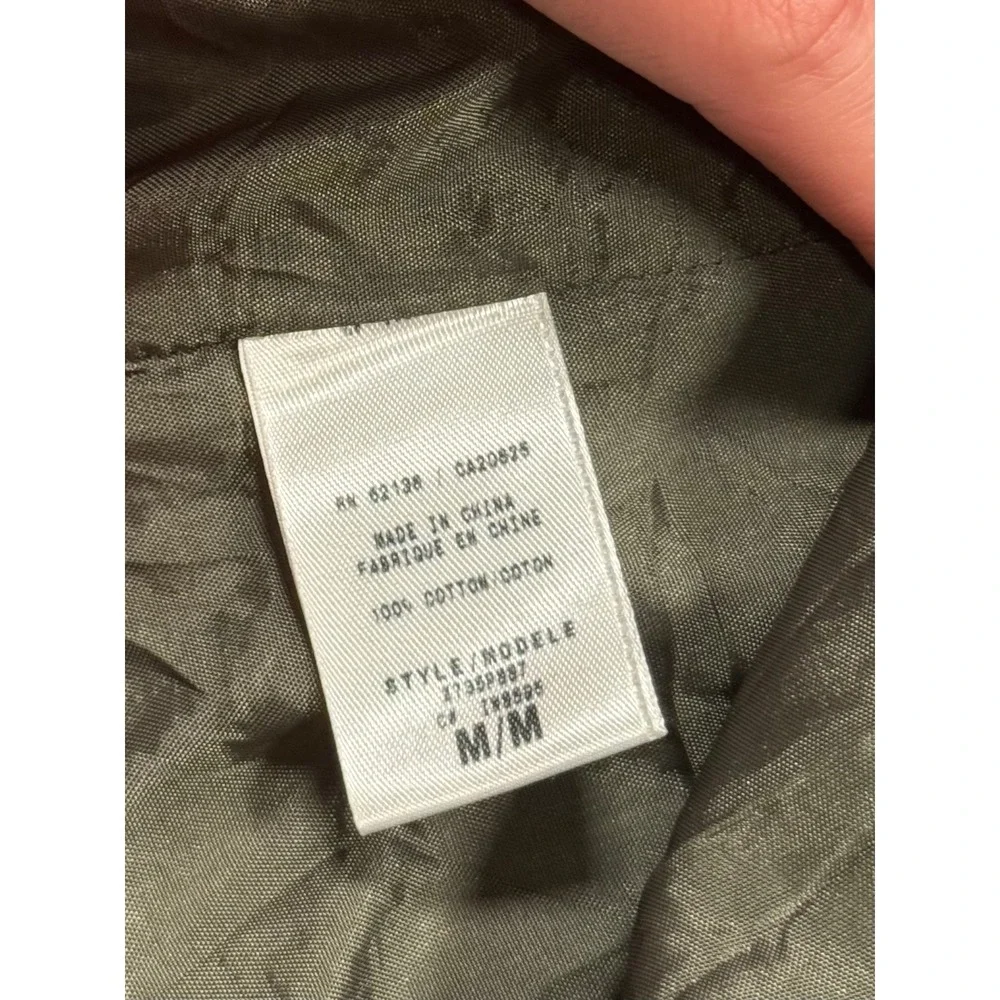 Guess Blazer Sports Jacket Corduroy Army Green Mens Size Medium Y2K Vtg‎